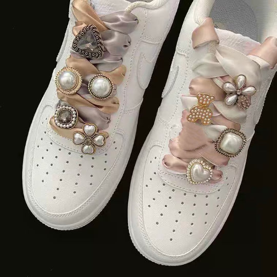 Pearl Flower Tag, Bear Tag For Shoe