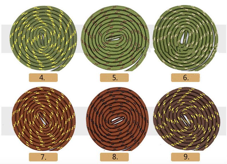 2 pairs/set Rope Shoelaces For Boots, Hiking Boots Shoelaces