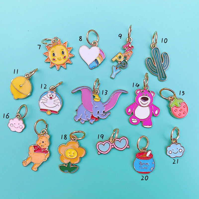 Bear Strawberry Sun Pendant For Shoelaces