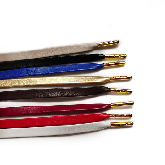 Flat Leather Shoelaces For Sneakers