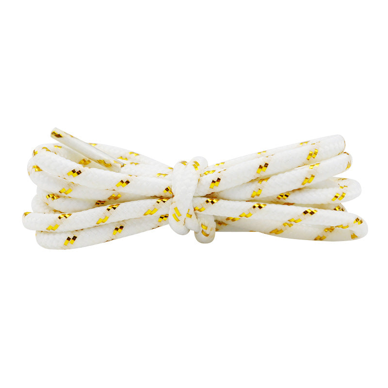 Black Gold Gilliter Rope Shoelaces