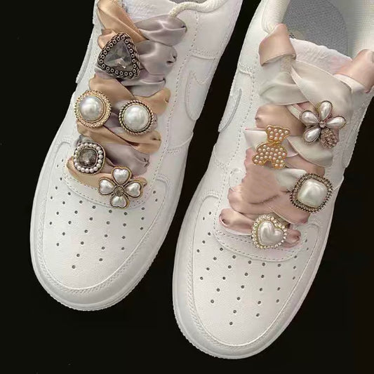 Pearl Flower Tag, Bear Tag For Shoe