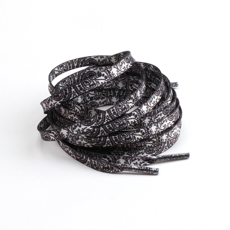 Black Paisley Shoelaces