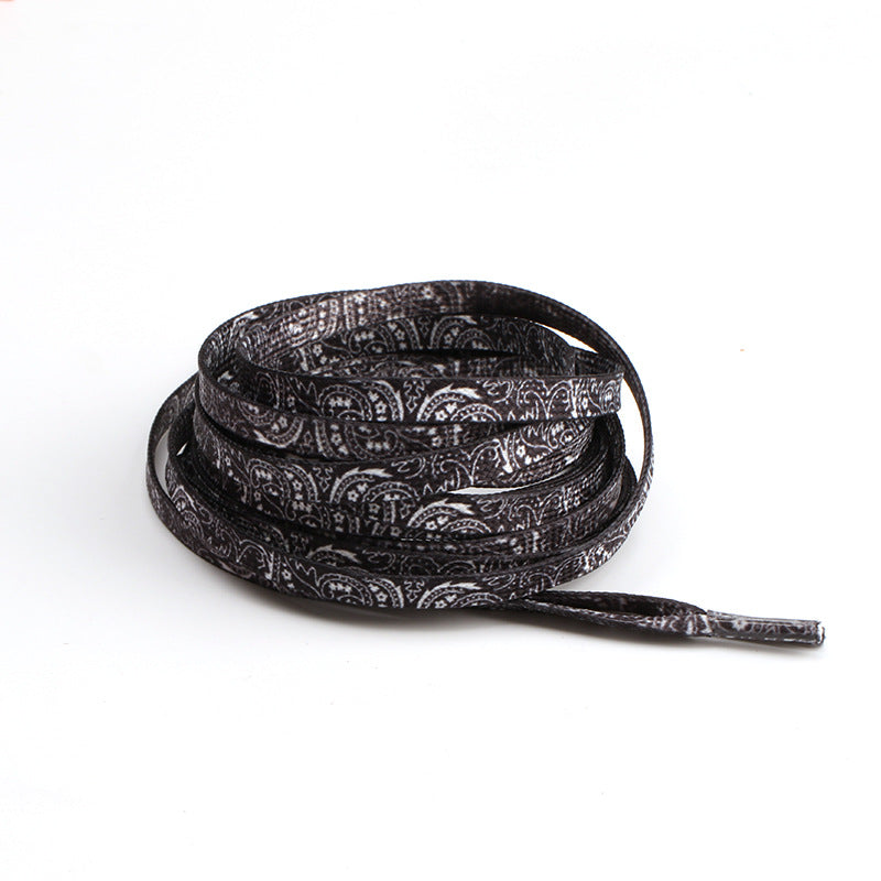Black Paisley Shoelaces