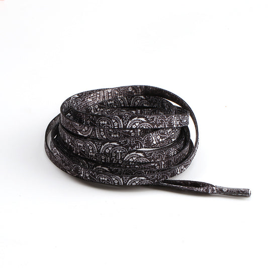 Black Paisley Shoelaces