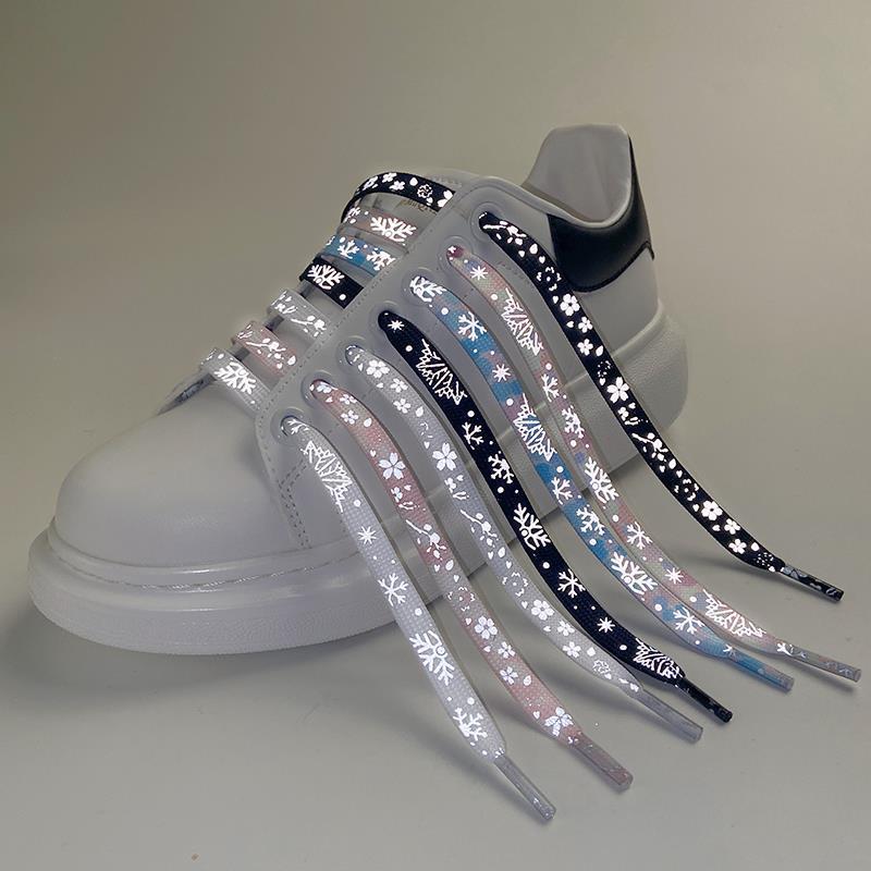 Sakura Light Reflective Rope Shoelaces