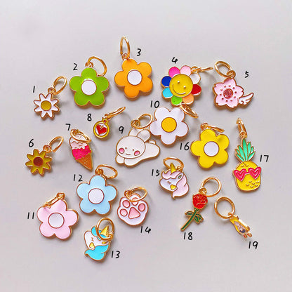 Rabbit Flower Rose Pendant For Shoelaces