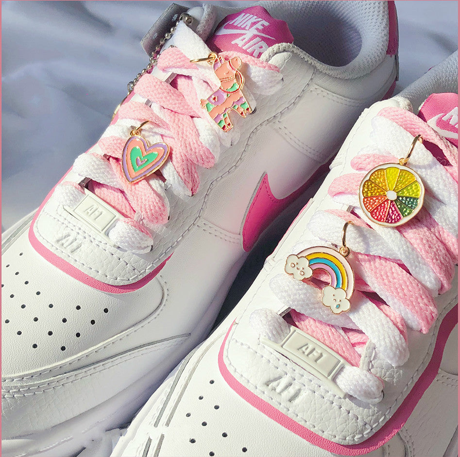 Rainbow Heart Unicorn Star Pendant For Shoelaces