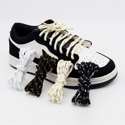 Black Gold Gilliter Rope Shoelaces