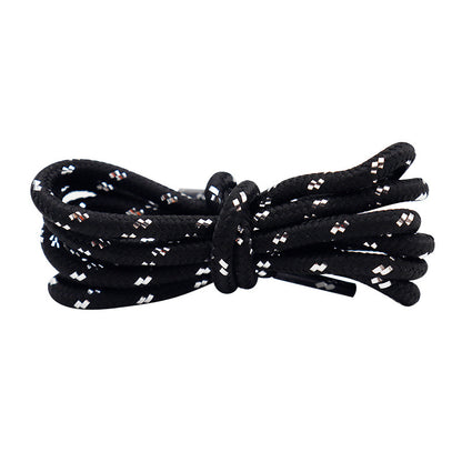Black Gold Gilliter Rope Shoelaces