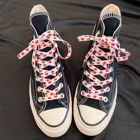 Red Heart Shoelaces