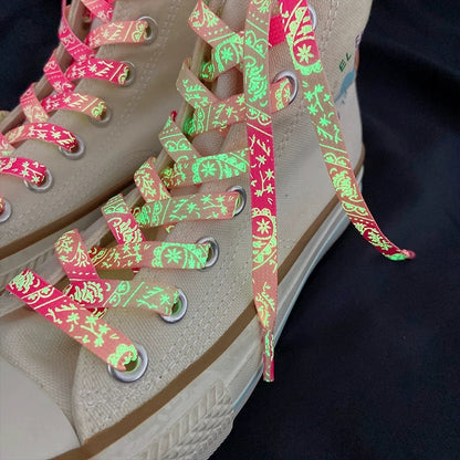 Paisley Luminous Shoelaces