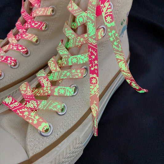 Paisley Luminous Shoelaces