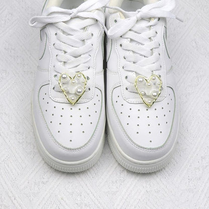 Pearl Heart, Star Charm For Shoe