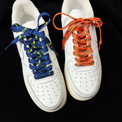 Black, Orange Halloween Shoelaces