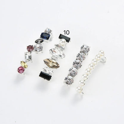 Crystal Pearl Star Silver Shoe Tag For Shoe